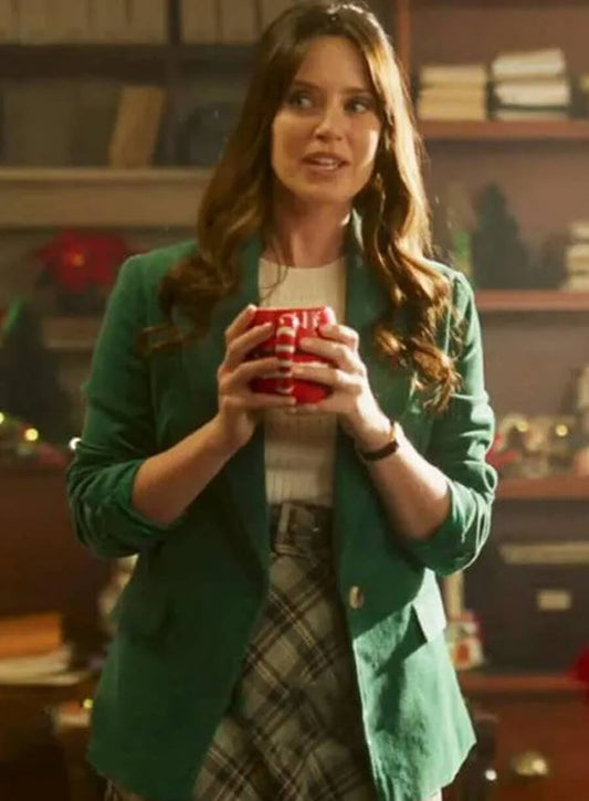 Harpoon Merritt Patterson Inspired Green Leather Jacket - A Vintage Christmas Style