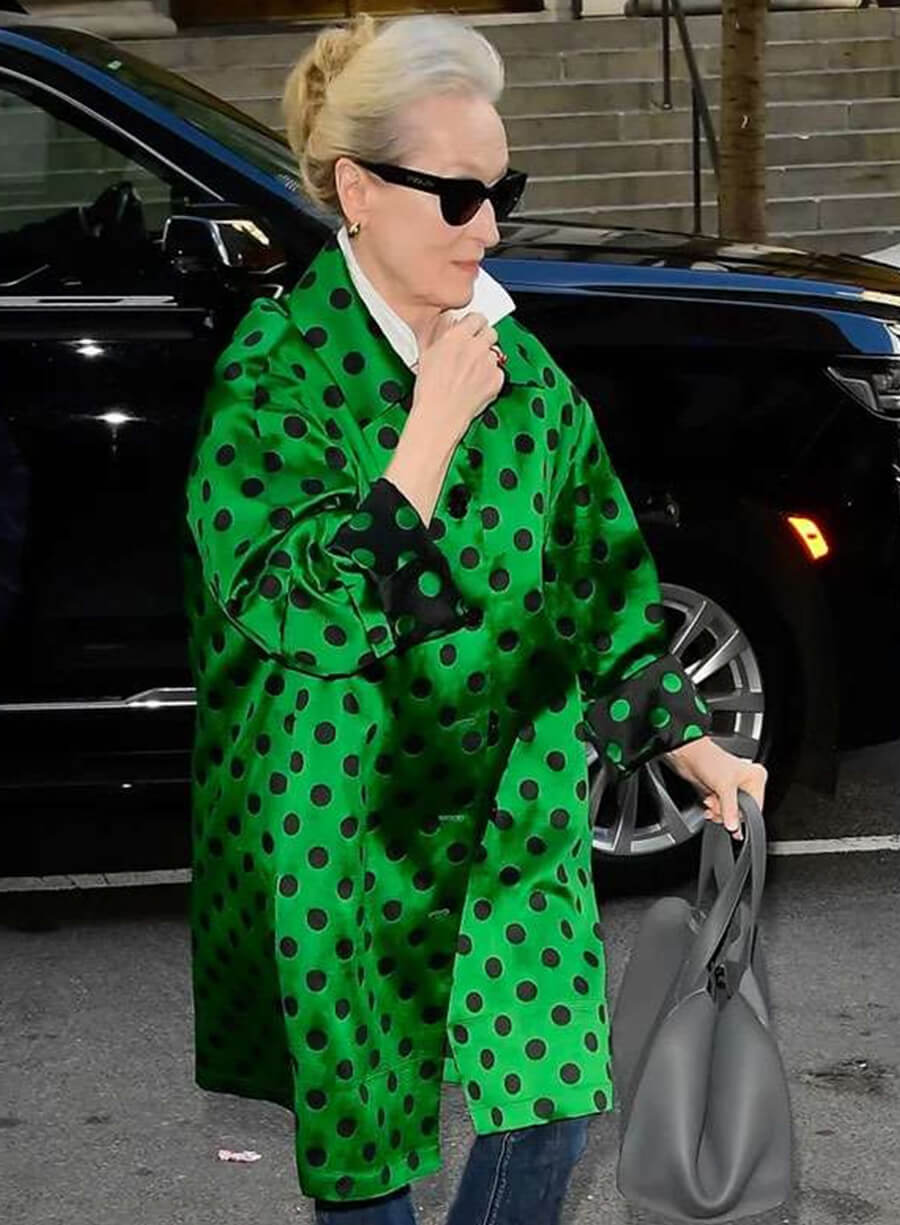 Meryl Streep The Devil Wears Prada 2 Polka Dot Coat