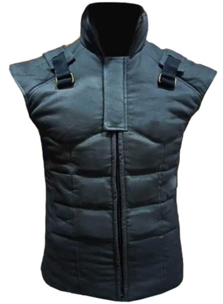 Harpoon Metal Gear 2 Solid Snake Vest Inspired Black Costume Jacket - Video Game Metal Gear 2: Solid Snake Style