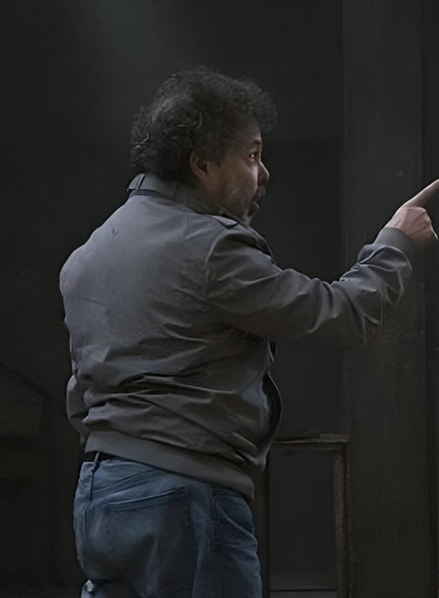 Harpoon Metatron Inspired Grey Cotton Fabric Cotton Jacket - Supernatural Tv Series Style