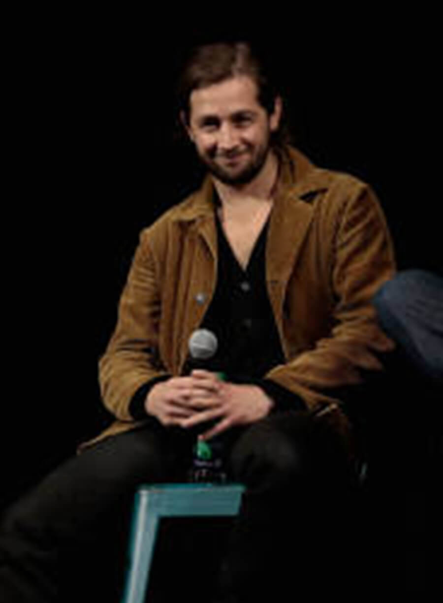 Harpoon Michael Angarano Corduroy Inspired Brown Leather Jacket