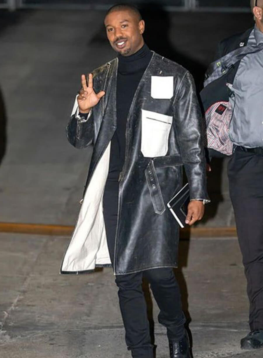 Harpoon Michael B Jordan Long Inspired Black Coat