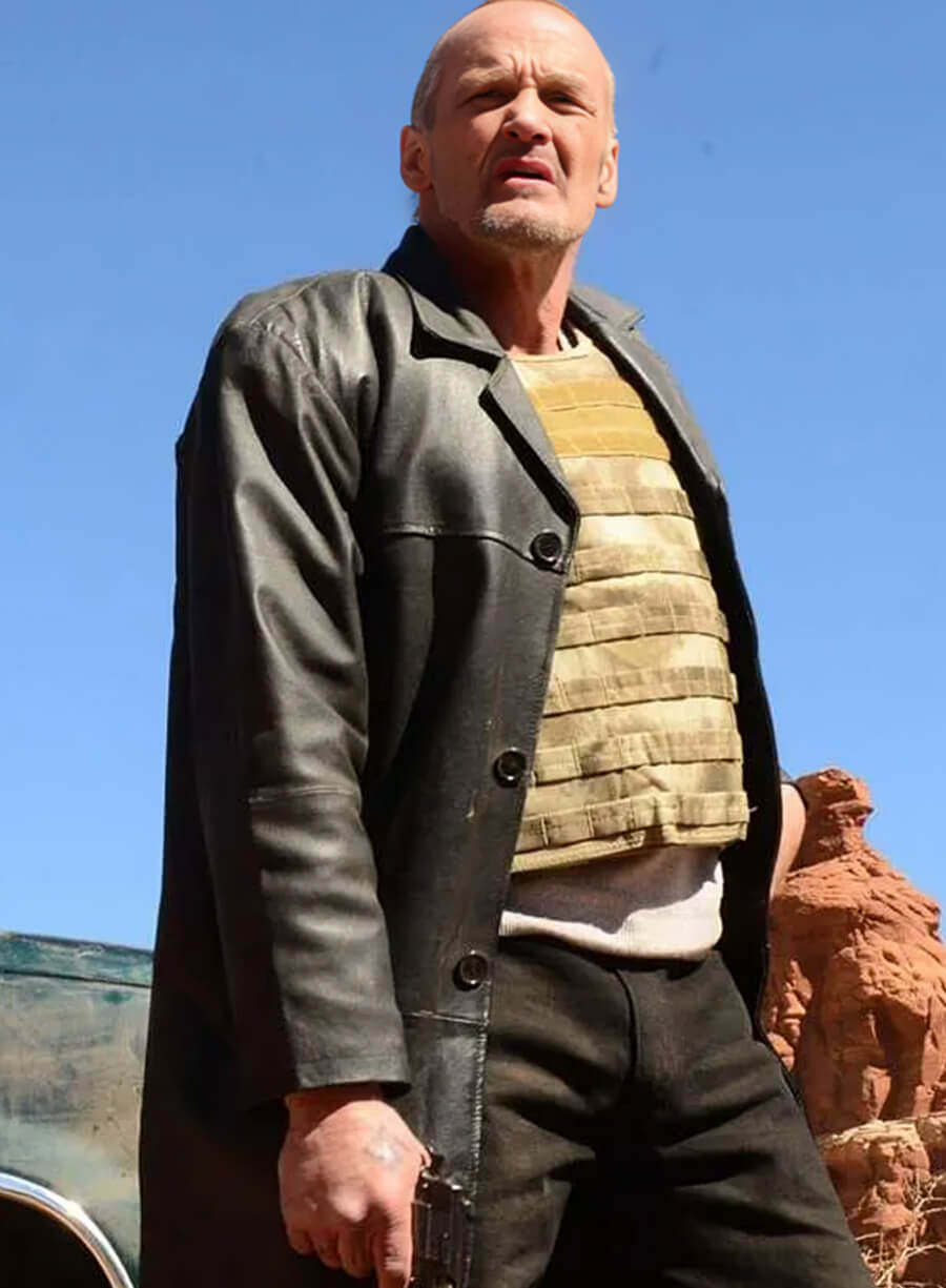 Harpoon Jack Welker Inspired Black Real Leather Coat - Breaking Bad Style