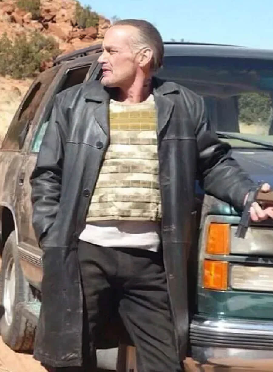 Harpoon Jack Welker Inspired Black Real Leather Coat - Breaking Bad Style
