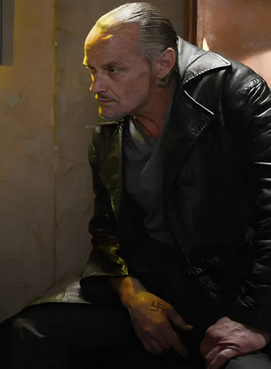 Harpoon Jack Welker Inspired Black Real Leather Coat - Breaking Bad Style