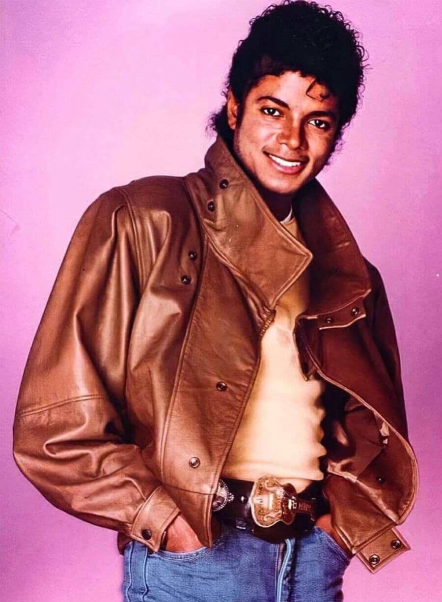 Harpoon Michael Jackson Inspired Brown Real Leather Leather Jacket