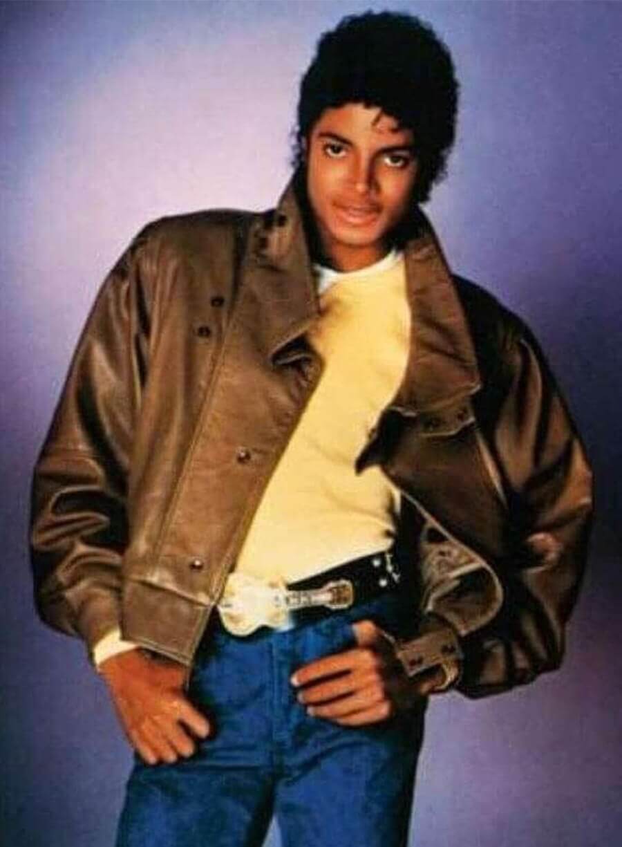 Harpoon Michael Jackson Inspired Brown Real Leather Leather Jacket