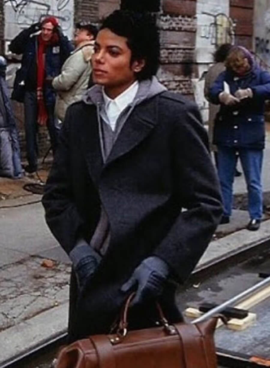 Harpoon Michael Jackson Inspired Grey Wool Fabric Coat