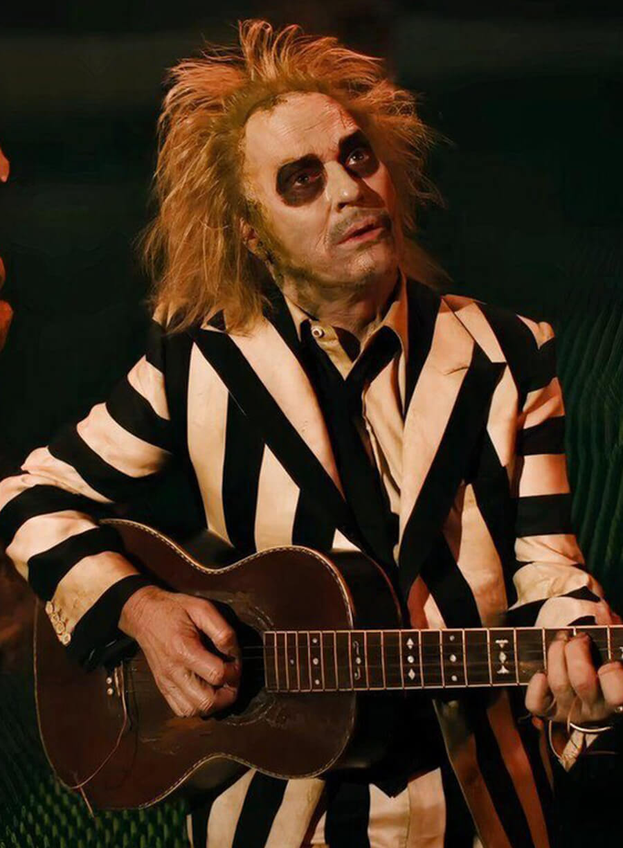 Harpoon Beetlejuice Inspired Black & White Suiting Fabric Costume Jacket - Beetlejuice Beetlejuice Style
