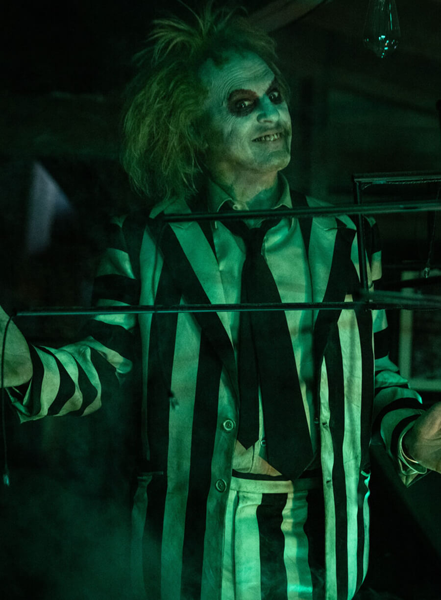 Harpoon Beetlejuice Inspired Black & White Suiting Fabric Costume Jacket - Beetlejuice Beetlejuice Style