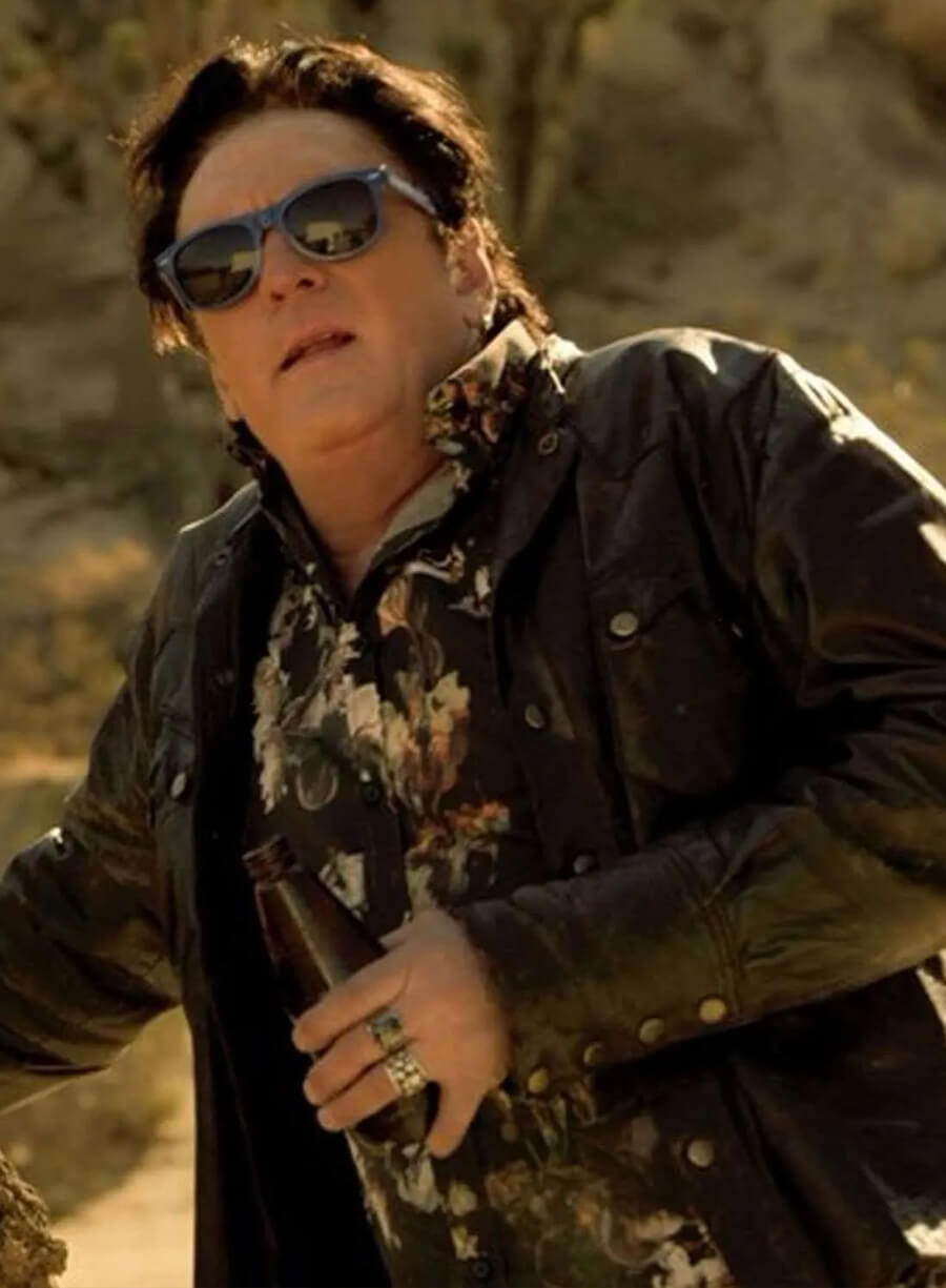 Harpoon Vince Inspired Black Leather Jacket - 2 Graves in the Desert Style