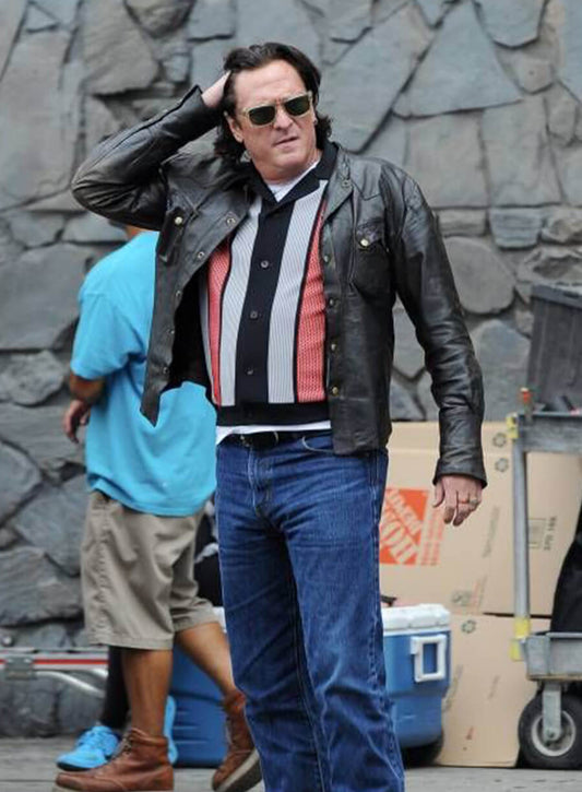 Harpoon Michael Madsen Inspired Black Leather Jacket