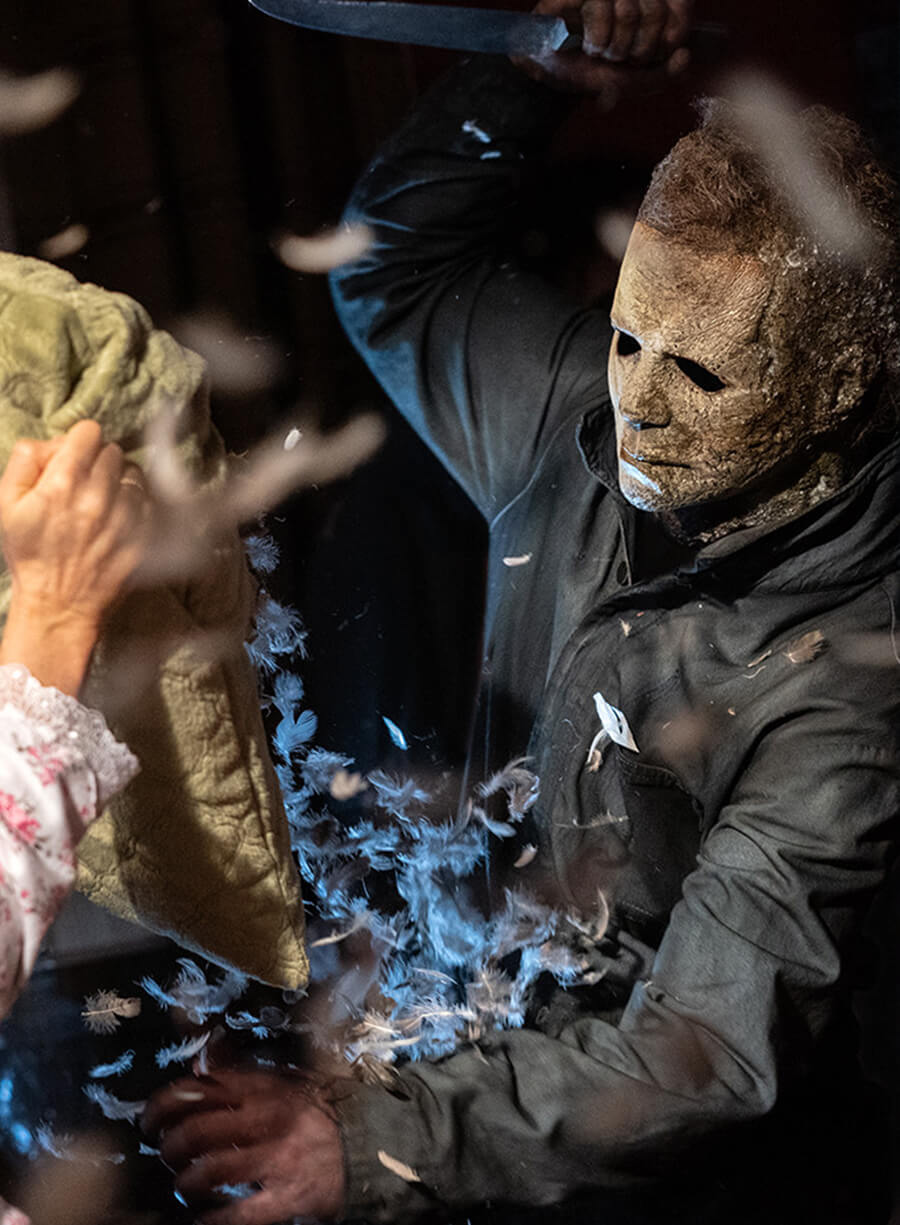 Harpoon Michael Myers Inspired Black Cotton Fabric Cotton Jacket - Halloween Ends Style