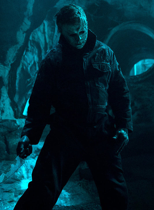 Harpoon Michael Myers Inspired Black Cotton Fabric Cotton Jacket - Halloween Ends Style