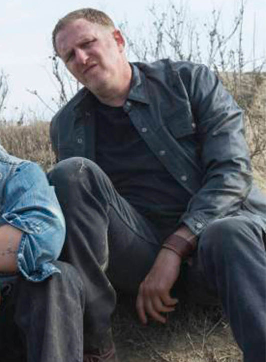 Harpoon Daryl Crowe Jr Inspired Black Leather Jacket - Justified Style