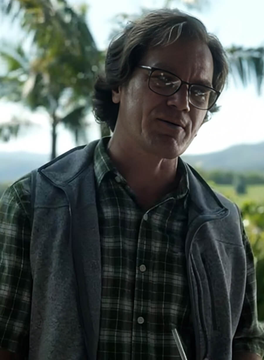 Harpoon Michael Shannon Inspired Grey Wool Jacket - Nine Perfect Strangers Style
