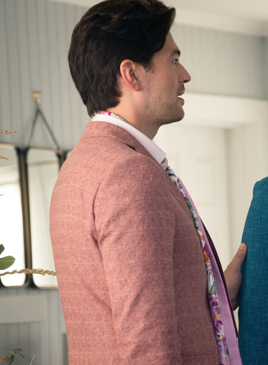 Harpoon Brian Inspired Pink Leather Jacket - Shrinking Style