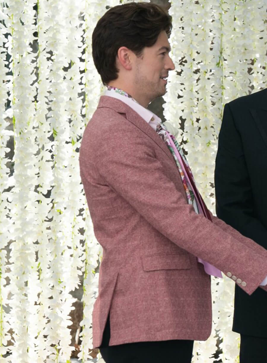 Harpoon Brian Inspired Pink Leather Jacket - Shrinking Style
