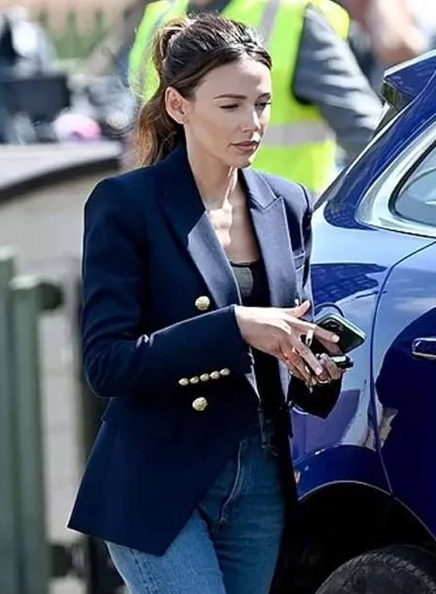 Harpoon Maya Stern Inspired Blue Leather Jacket - Fool Me Once 2024 Style