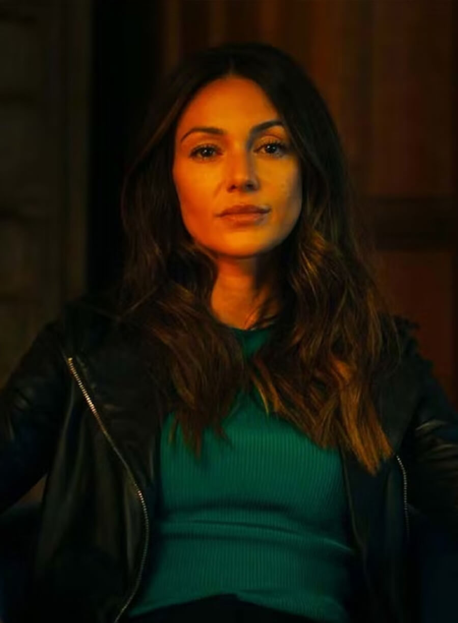Harpoon Maya Stern Inspired Black Leather Jacket - Fool Me Once Style