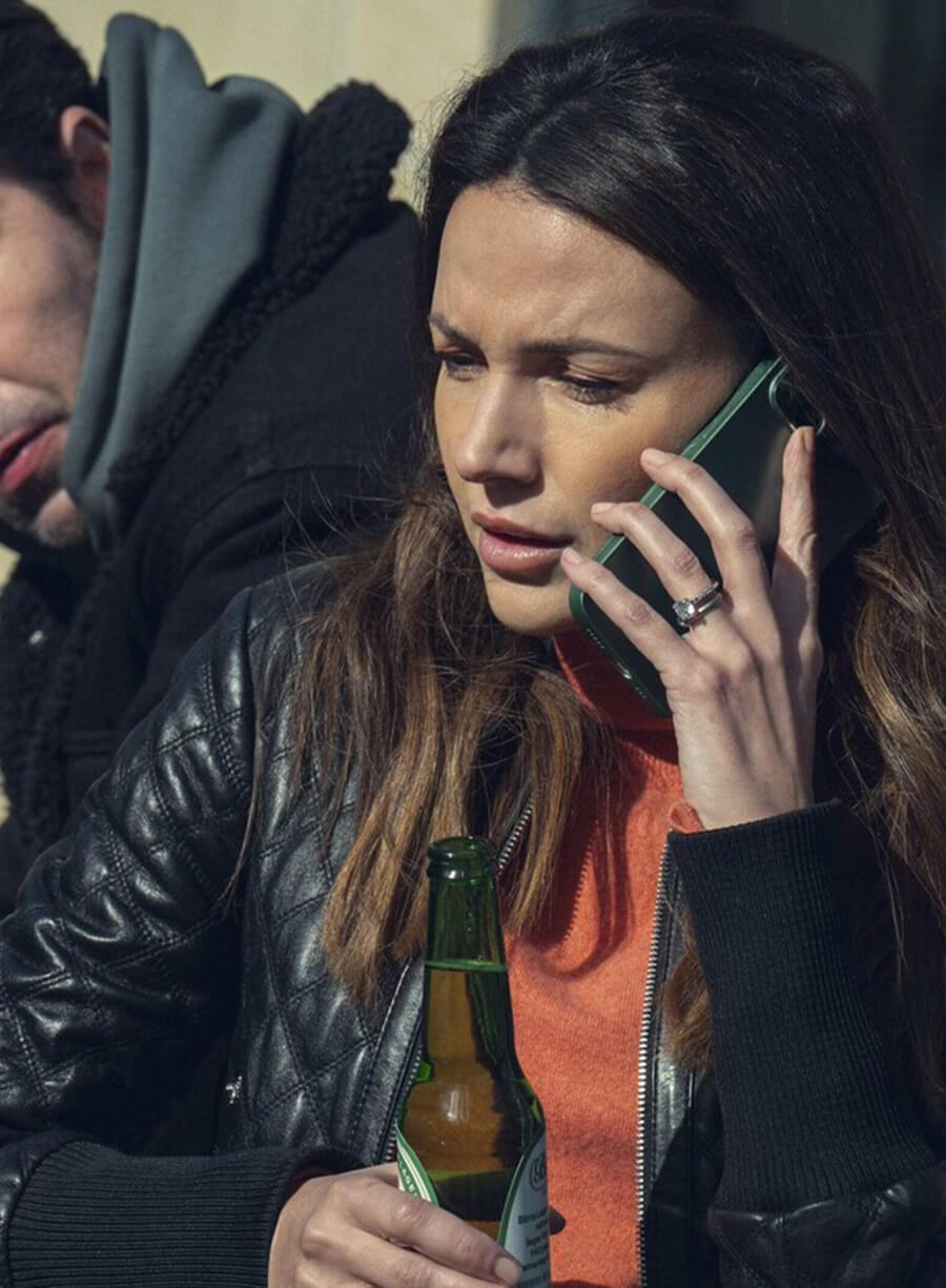 Harpoon Maya Stern Inspired Black Leather Jacket - Fool Me Once Style