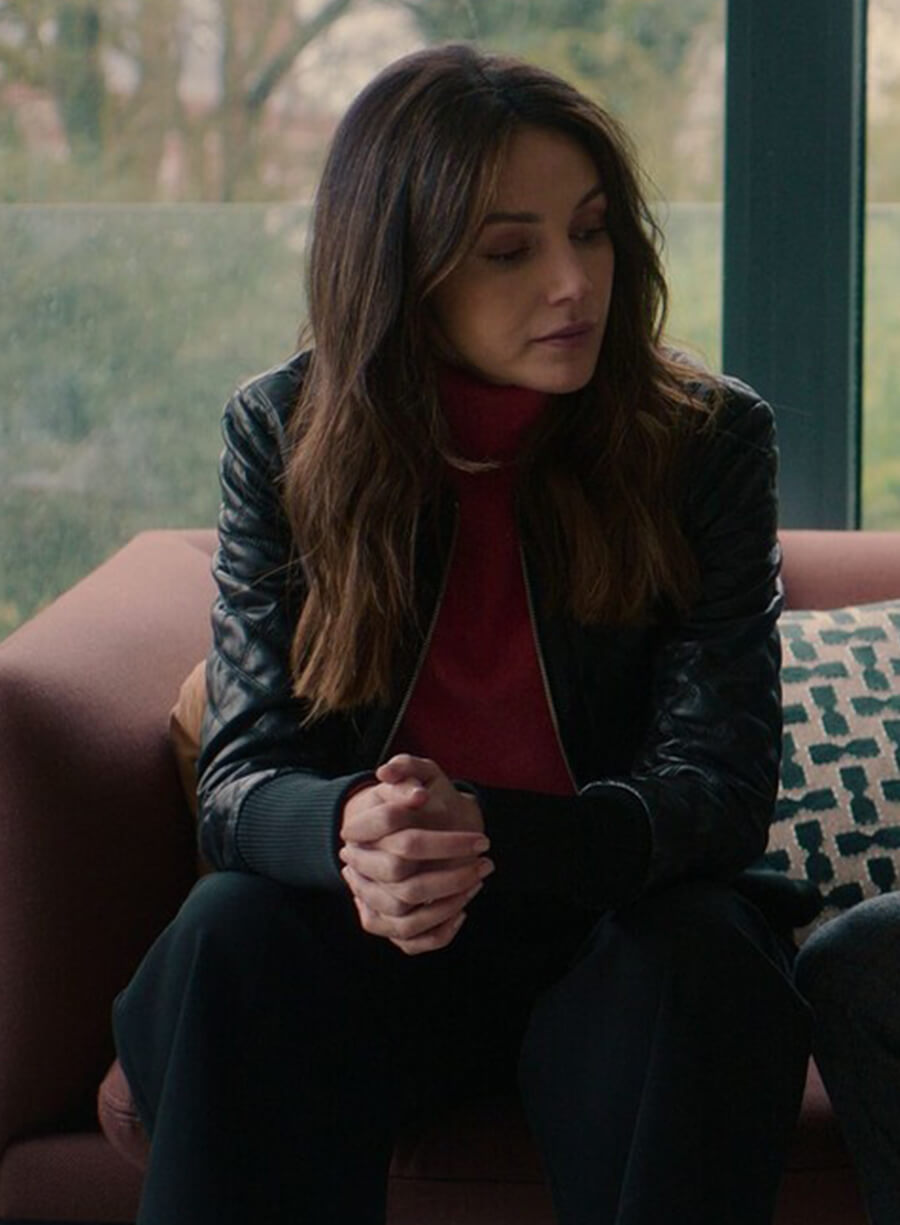 Harpoon Maya Stern Inspired Black Leather Jacket - Fool Me Once Style