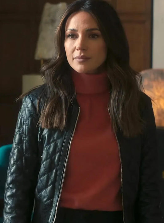 Harpoon Maya Stern Inspired Black Leather Jacket - Fool Me Once Style
