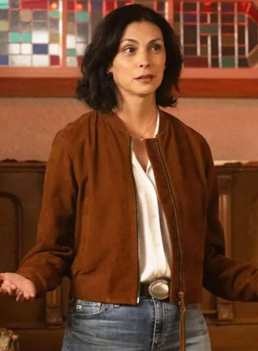 Harpoon Mickey Fox Inspired Brown Suede Leather Bomber Jacket - Sheriff Country Style
