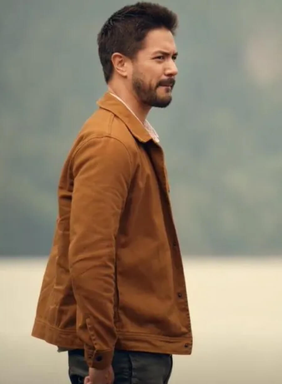Harpoon Mike Valenzuela Inspired Brown Leather Jacket - Virgin River S05 Style