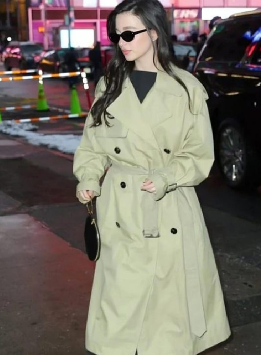 Harpoon Mikey Madison Beige Trench Inspired Beige Cotton Fabric Coat