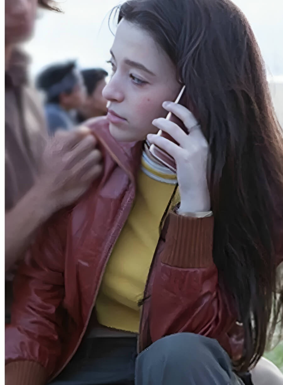 Harpoon Mikey Madison Maroon Inspired Maroon Real Leather Leather Jacket