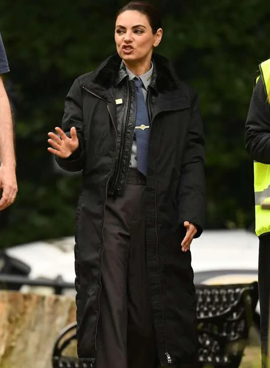 Harpoon Cheif Geraldine Scott Inspired Black Coat - Wake Up Dead Man Style