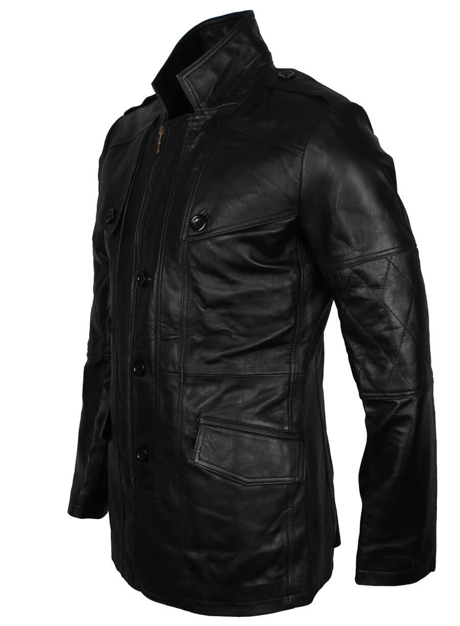 Harpoon Military Style WW2 Inspired Black Coat