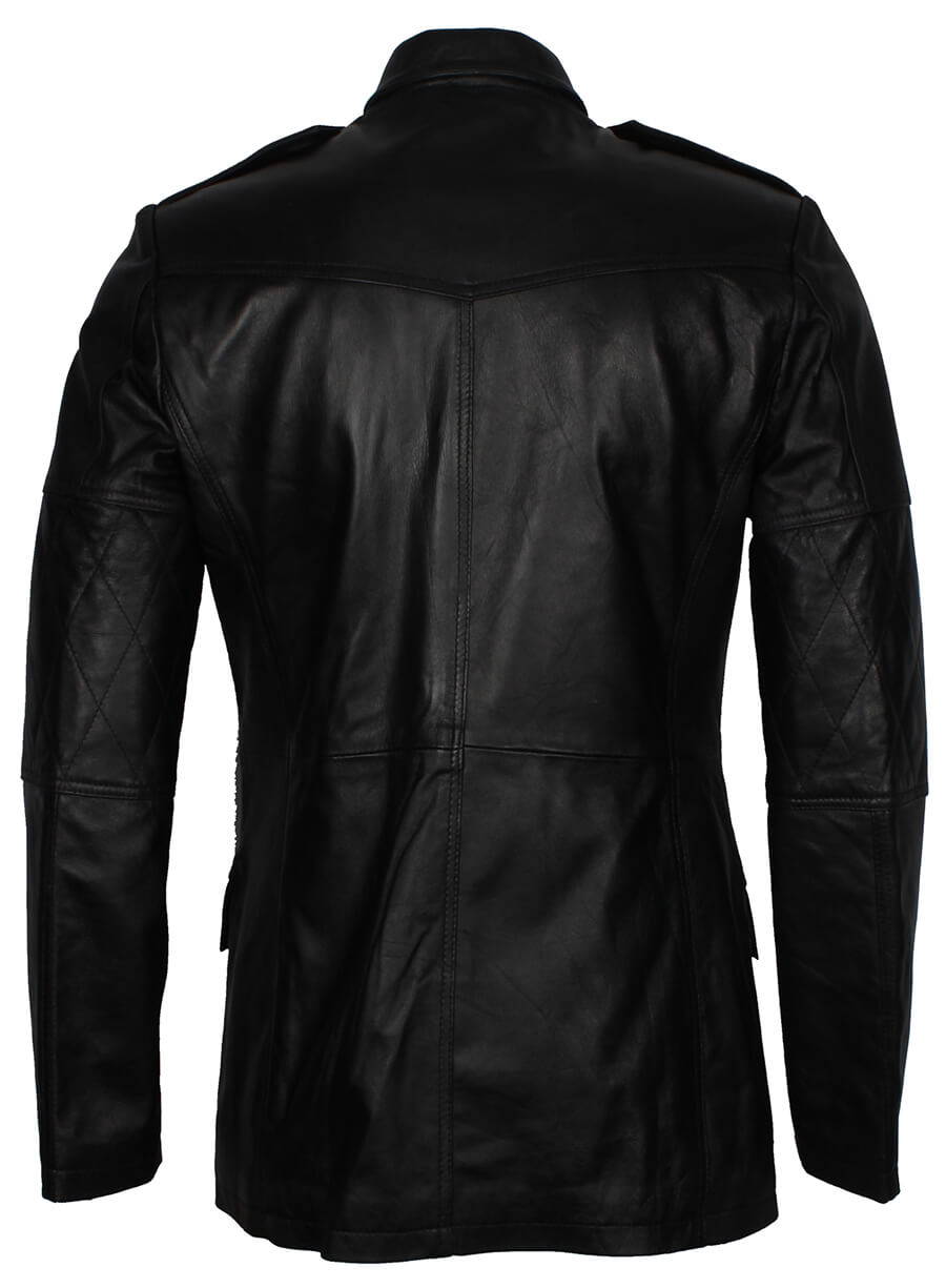 Harpoon Military Style WW2 Inspired Black Coat