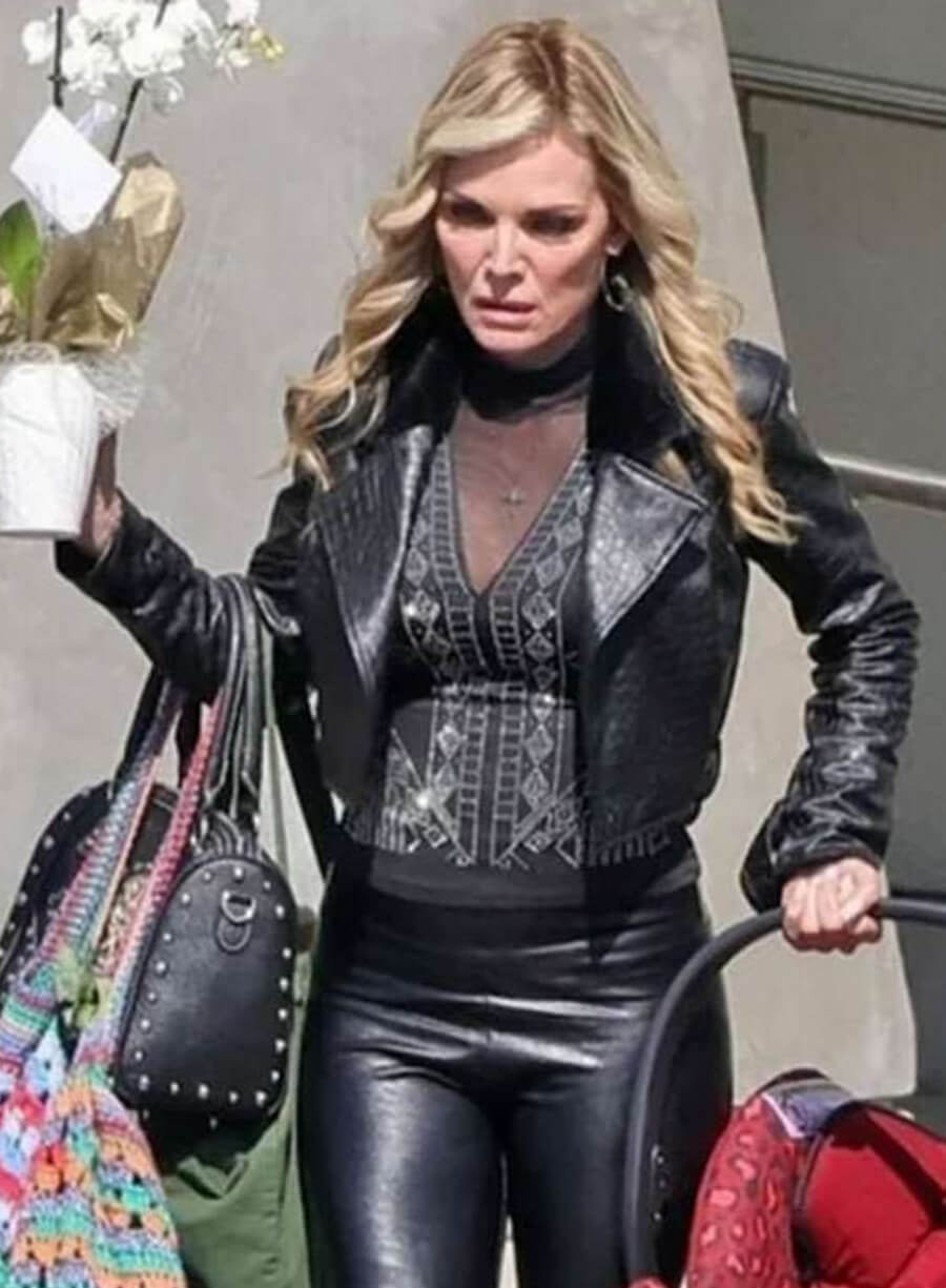 Harpoon Shayanne Inspired Black Leather Jacket - Margo's Got Money Troubles Style