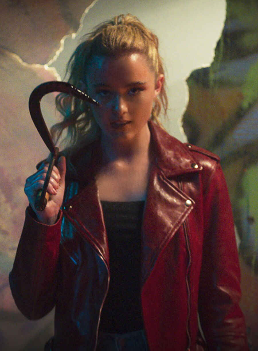 Harpoon Millie Kessler Inspired Red Biker Jacket - Freaky Style