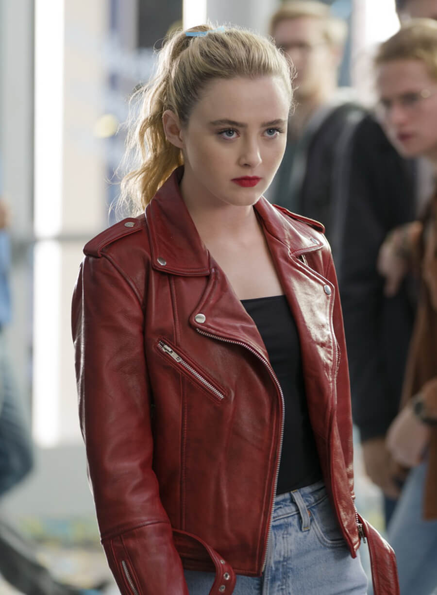 Harpoon Millie Kessler Inspired Red Biker Jacket - Freaky Style