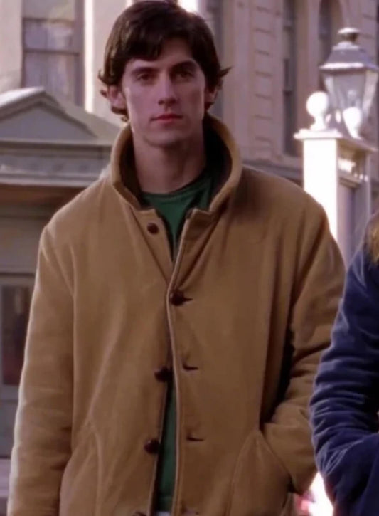 Harpoon Jess Mariano Inspired Brown Leather Jacket - Gilmore Girls Style