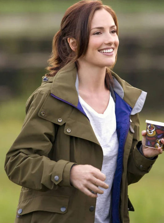 Harpoon Minka Kelly Inspired Green Cotton Fabric Cotton Jacket