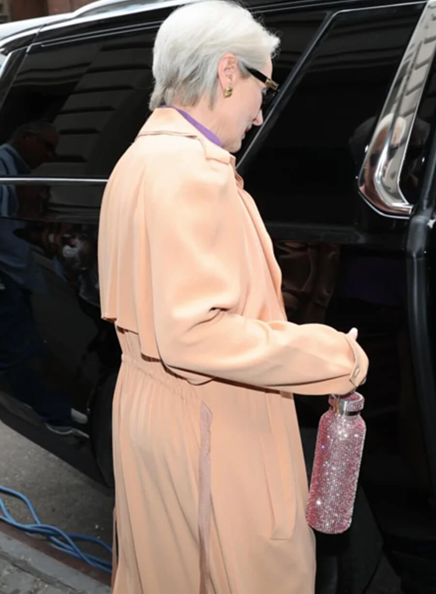 Harpoon Miranda Priestly Inspired Pink Fabric Coat - The Devil Wears Prada 2 Style