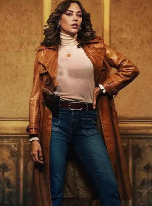 Harpoon KD Inspired Brown Real Leather Coat - The Continental From the World of John Wick Style