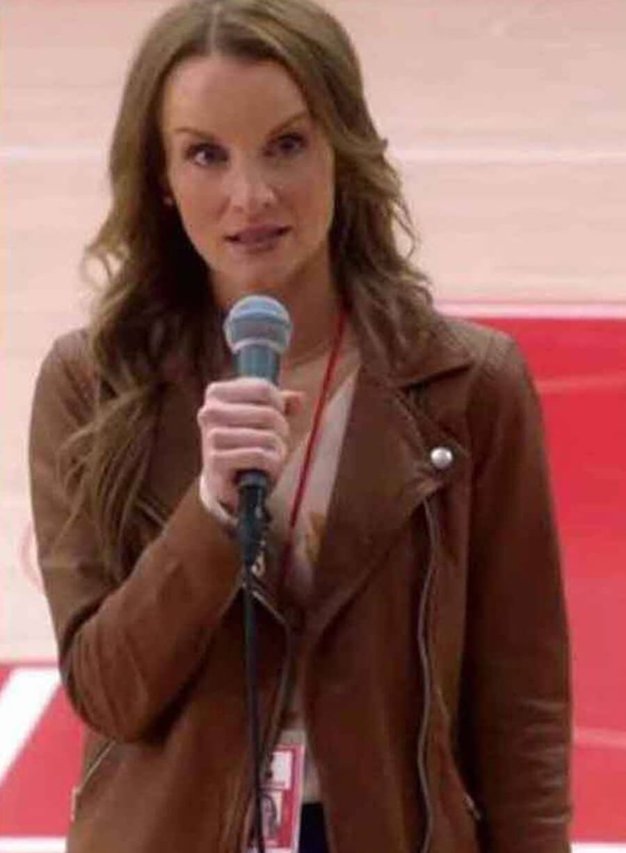 Harpoon Miss Jenn Inspired Brown Real Leather Leather Jacket - High School Musical The Series Style