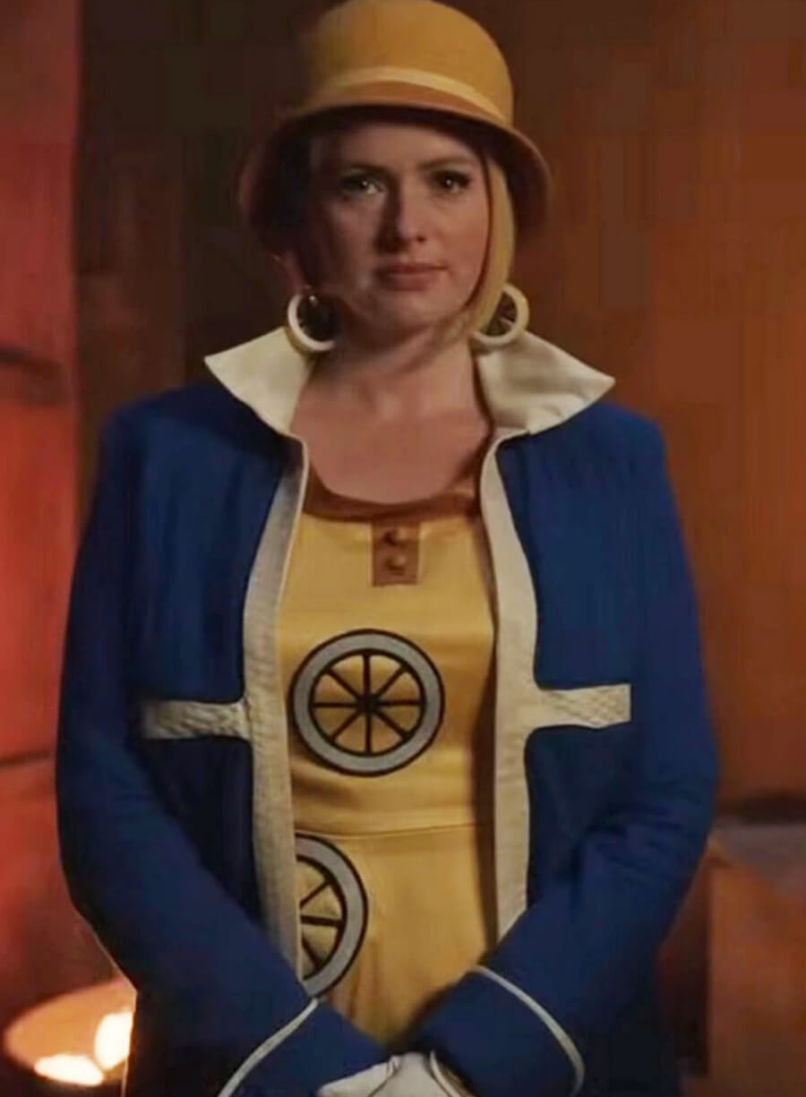 Harpoon Miss Valentine Inspired Blue Leather Jacket - One Piece Style