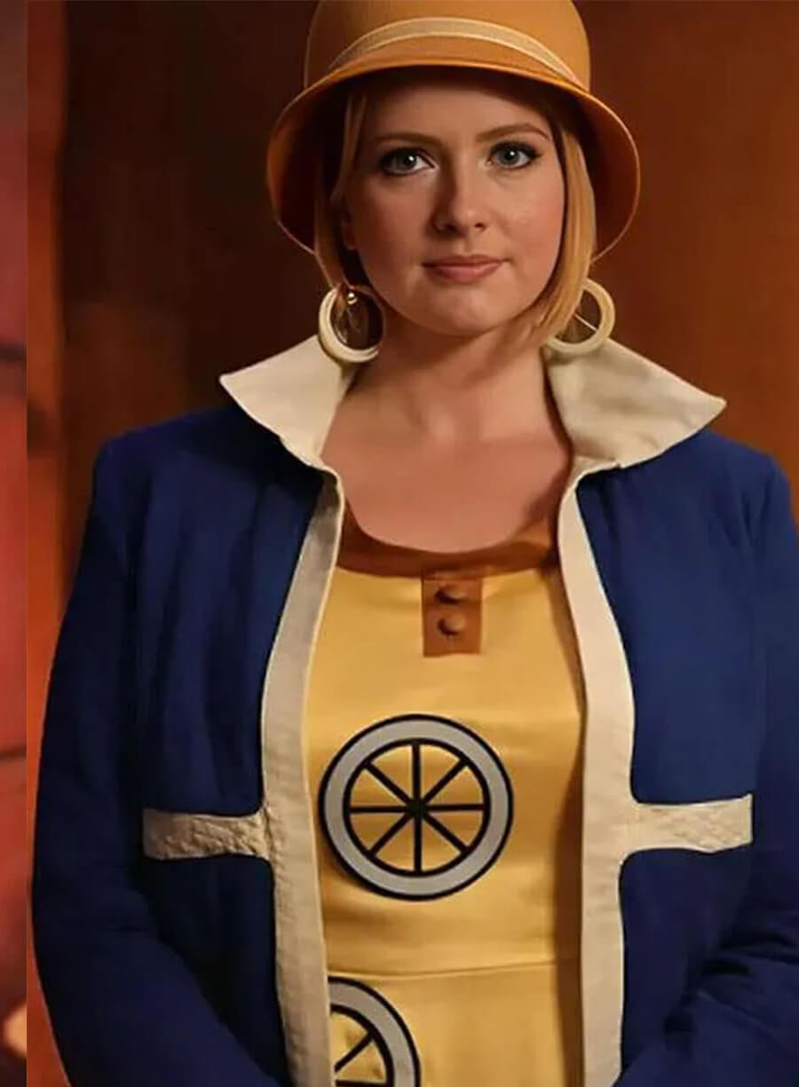 Harpoon Miss Valentine Inspired Blue Leather Jacket - One Piece Style