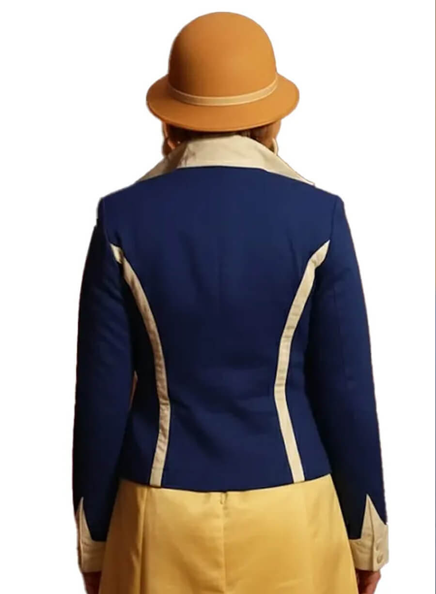 Harpoon Miss Valentine Inspired Blue Leather Jacket - One Piece Style