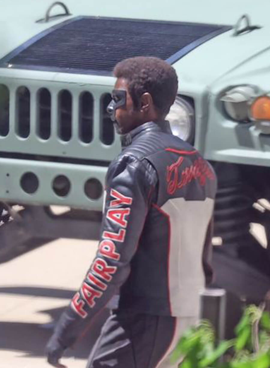 Harpoon Mister Terrific Inspired Multicolor Leather Jacket - Superman 2025 Style