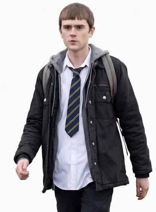 Harpoon Young Niall Inspired Black Leather Jacket - Half Man Style