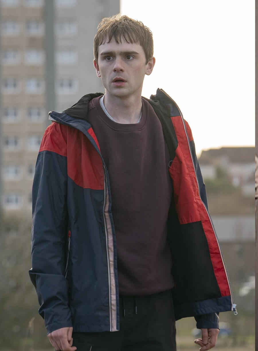 Harpoon Young Niall Inspired Blue & Red Hooded Jacket - Half Man Style