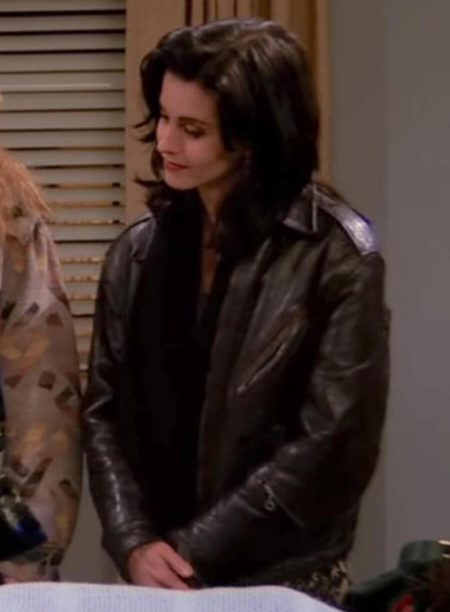 Harpoon Monica Geller Inspired Brown Real Leather Leather Jacket - Friends Style