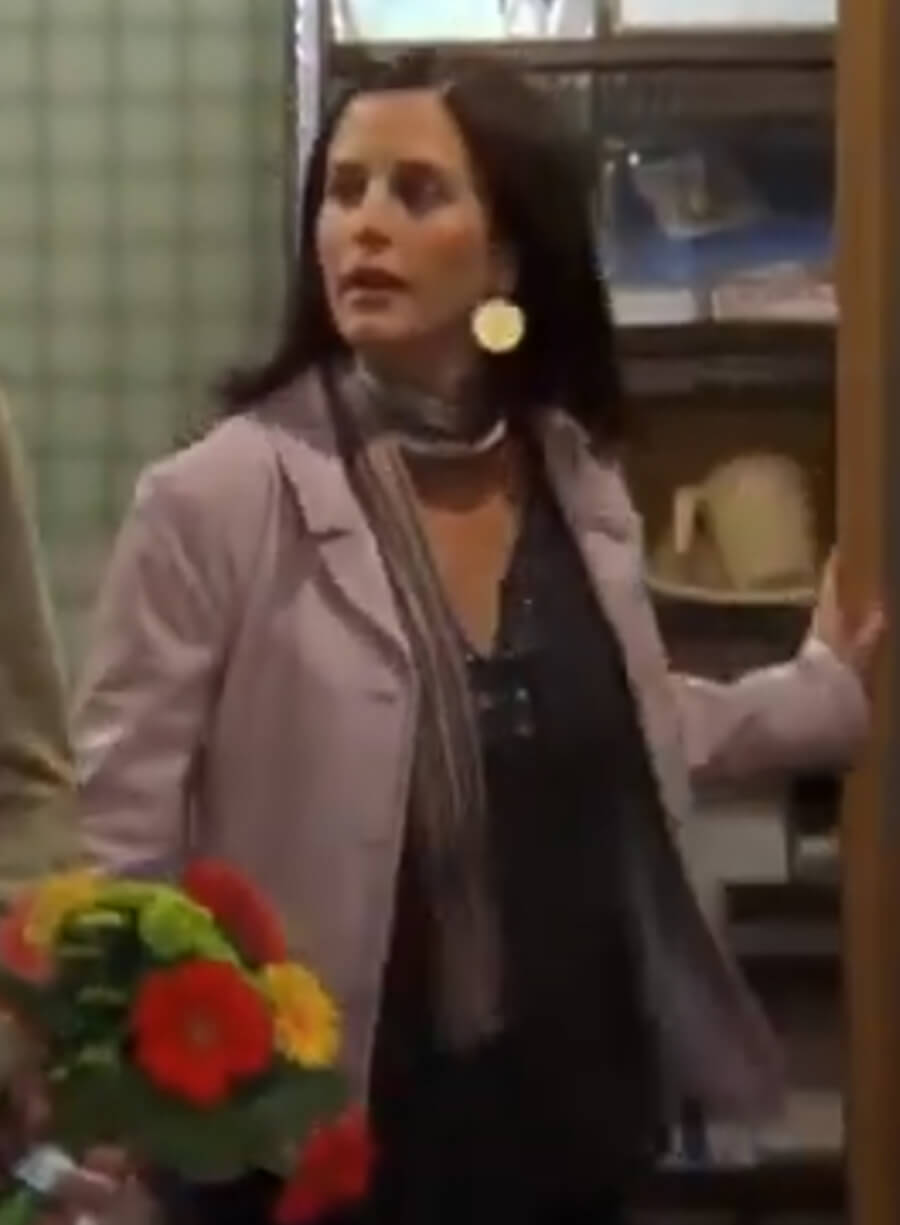 Harpoon Monica Geller Inspired Pink Cotton Jacket - Friends Style